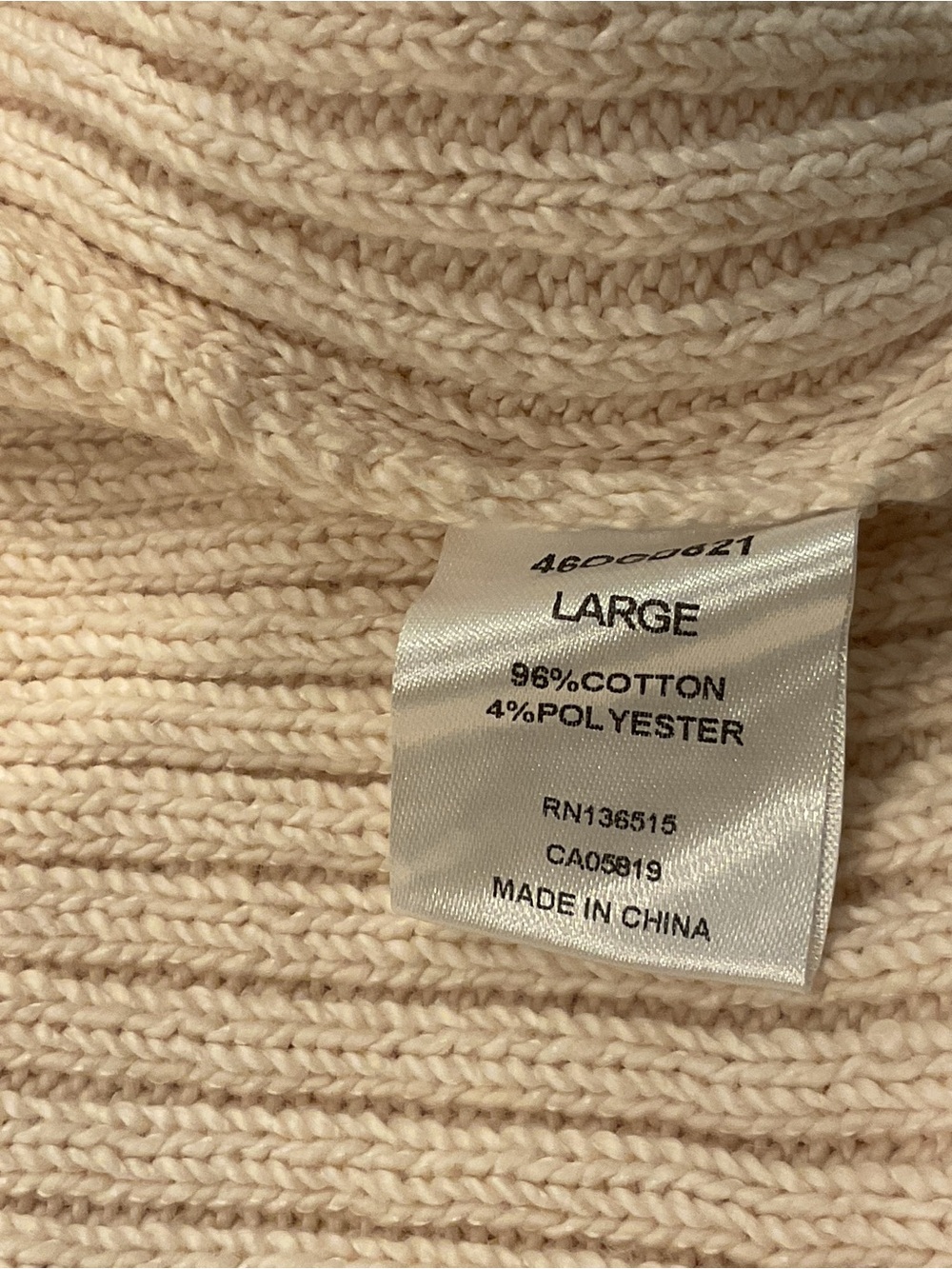 One Grey Day (Revolve) One-Shoulder Ribbed Knit Top - Cream - Picture 10 of 10